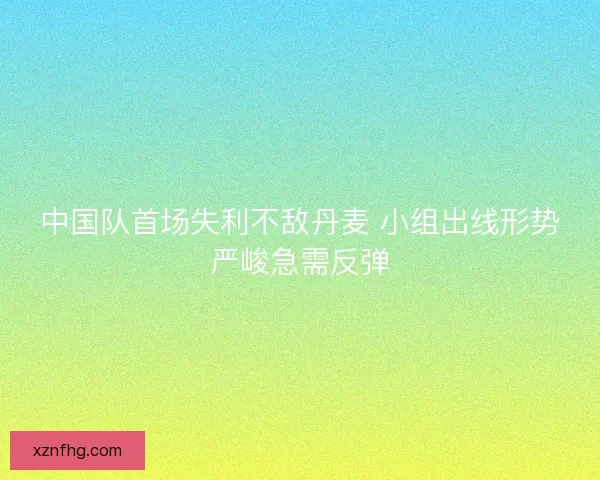 中国队首场失利不敌丹麦 小组出线形势严峻急需反弹